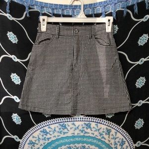 Brandy Melville gingham print mini skirt